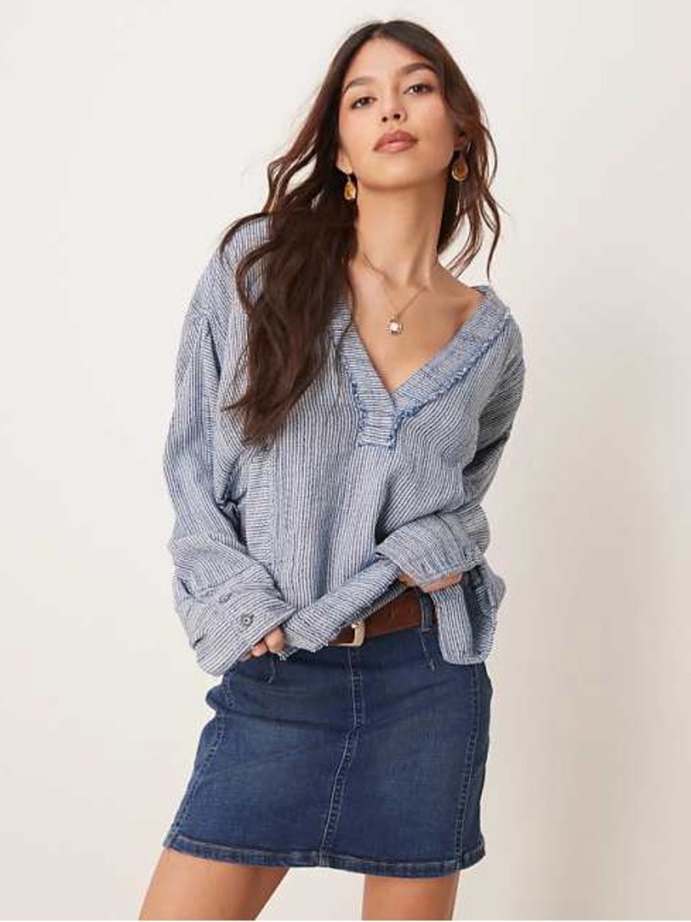 NWT We The Free Daylight Denim Mini Skirt